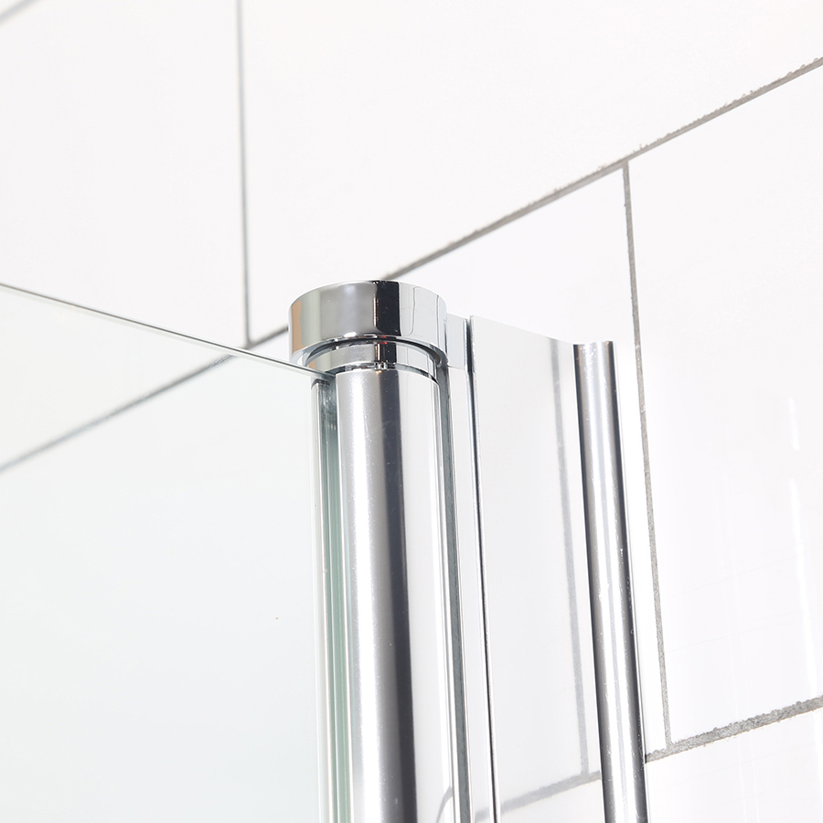 Duschdörr Bathlife Mångsidig 45° Dörr Delvis Frostat Glas