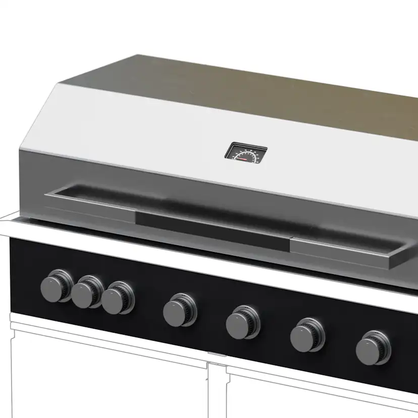 Gasolgrill Skotte Kitchen Rostfri 6 Brännare Till Utekök
