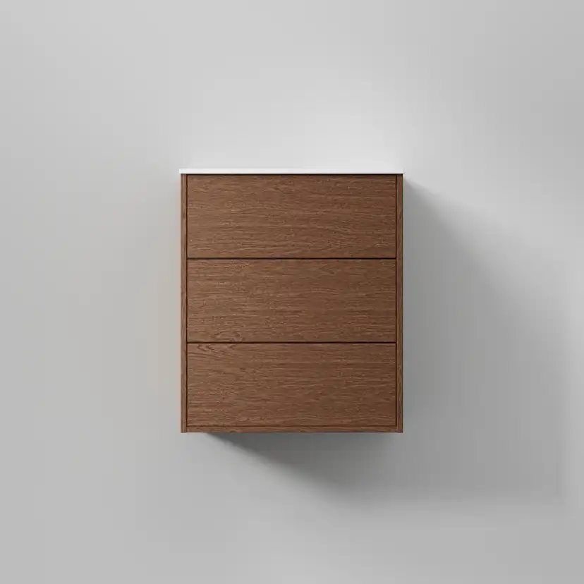 Kommod Terra Solid 60, Dark Oak, 3 Lådor Färg: Dark Oak, Bredd: 600 mm