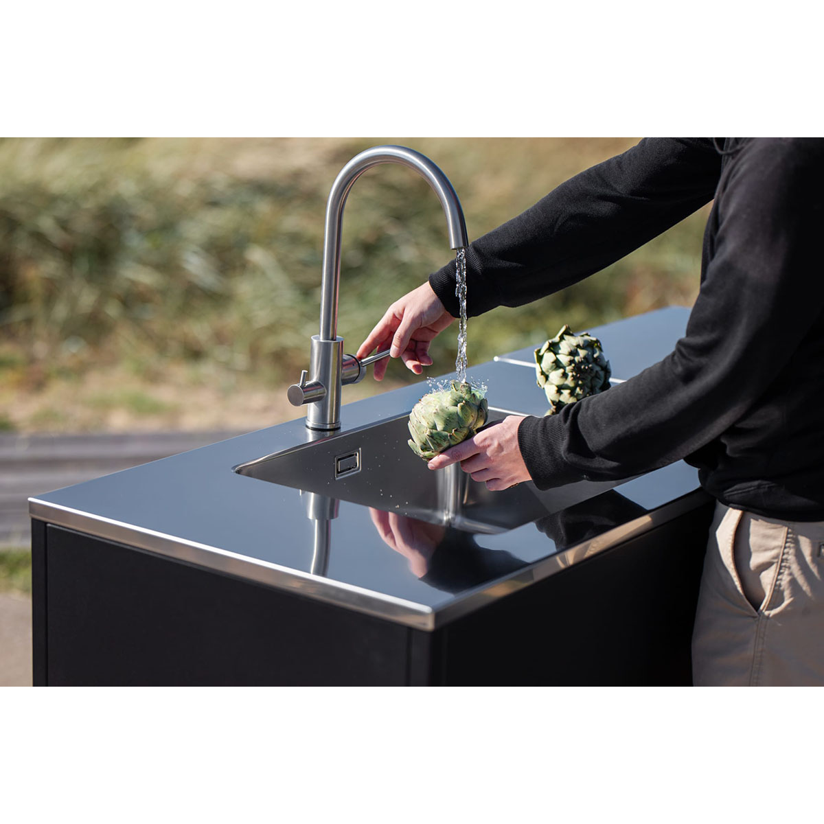 Diskbänksmodul Skeldervik Stainless Countertop