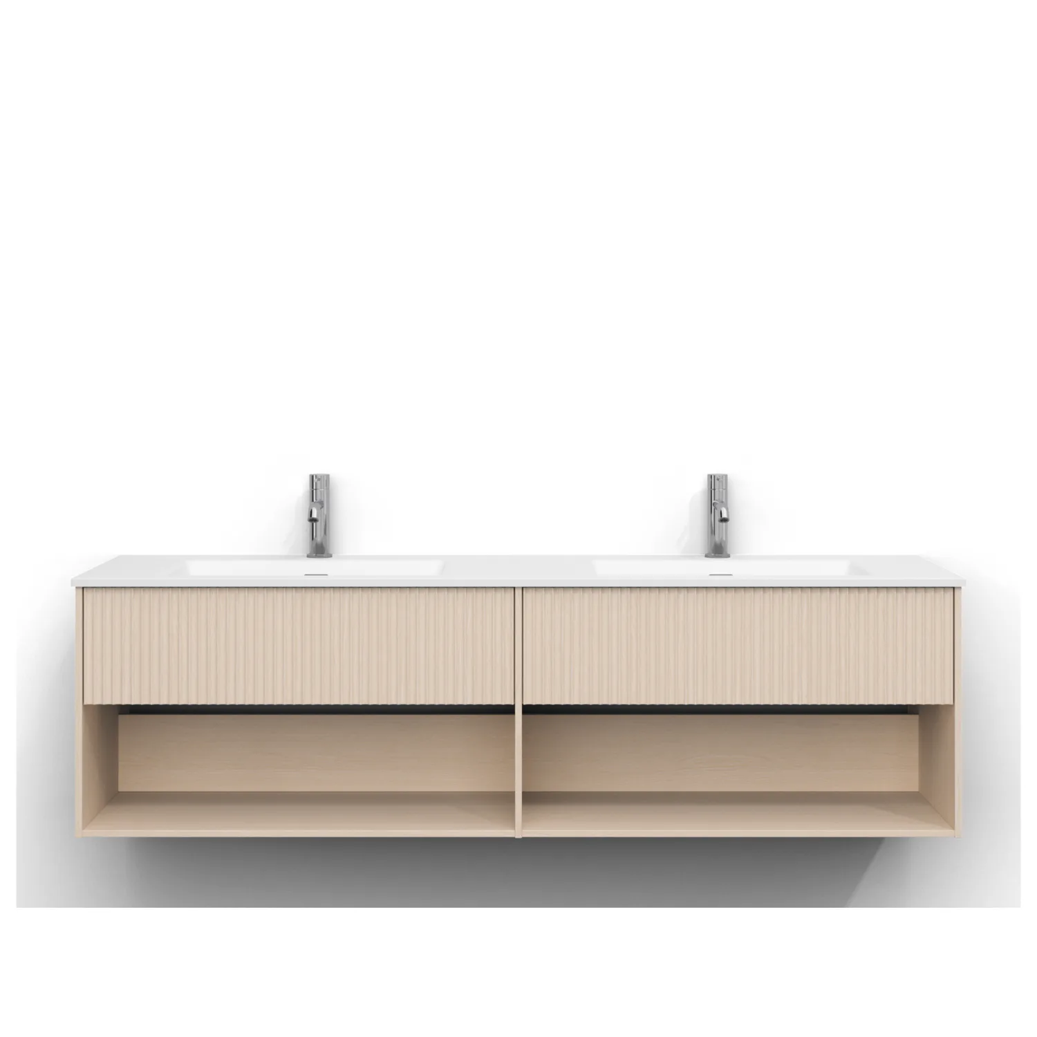Tvättställsskåp Svedbergs Epos 160x45 med 1+1 Lådor