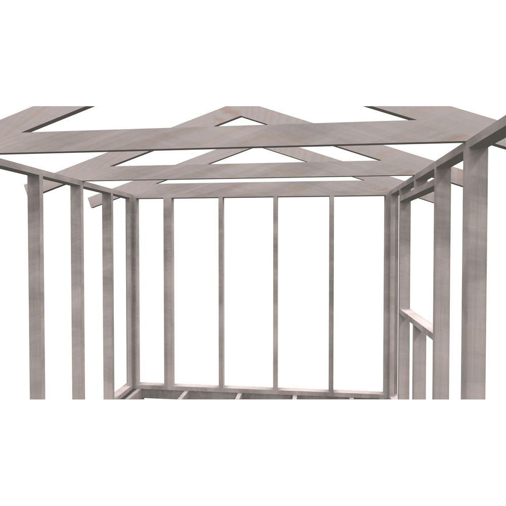 Friggebodsstomme Byggstommar 19 grader 4800x3000 mm Lösvirke