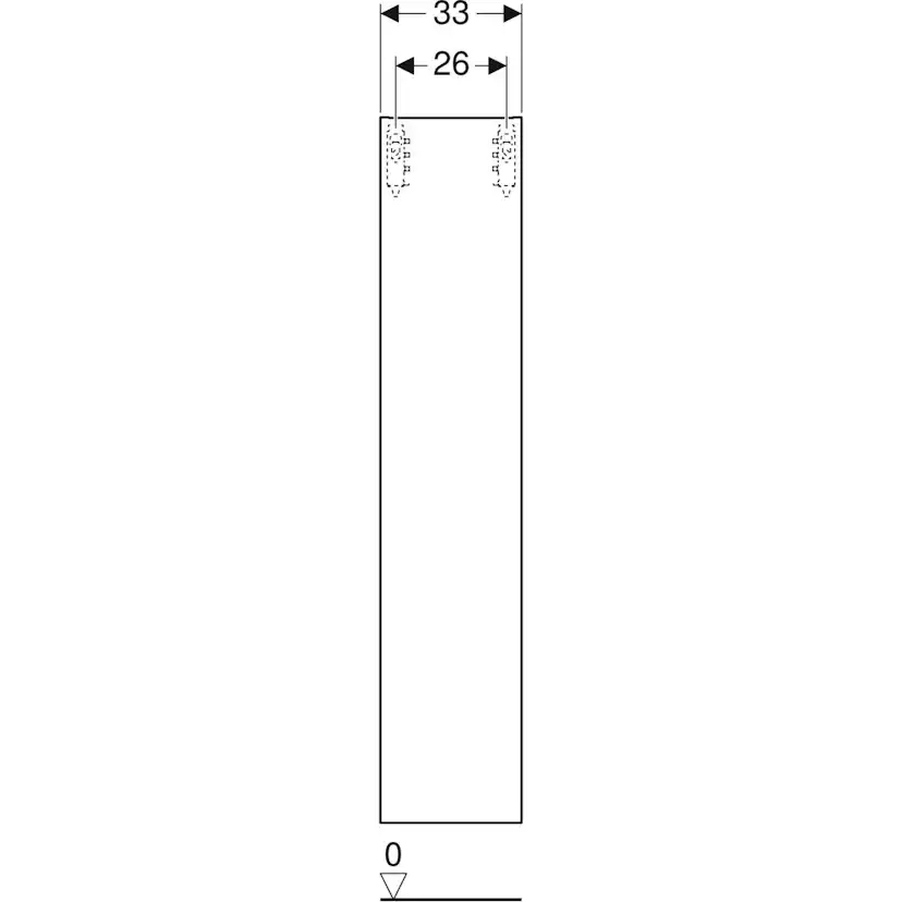 Högskåp Ifö Elegant med en dörr H 165 cm