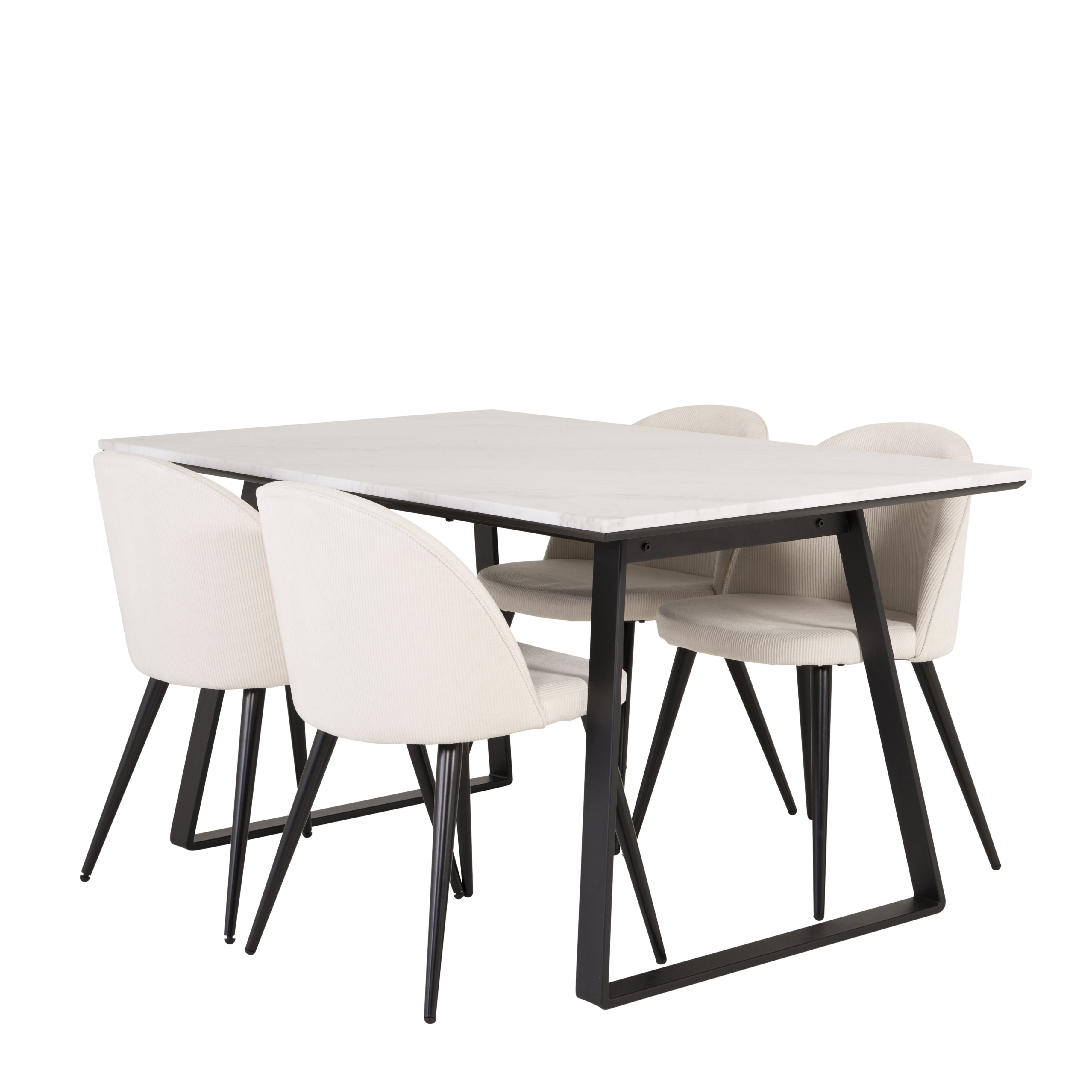 Matgrupp Venture Home Estelle 140 med 4 Valentina Stolar ManchEstelle