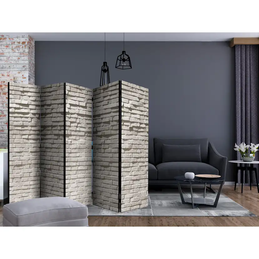 Rumsavdelare Skärmvägg Arkiio Brick Wall Minimalism II 225x172 cm