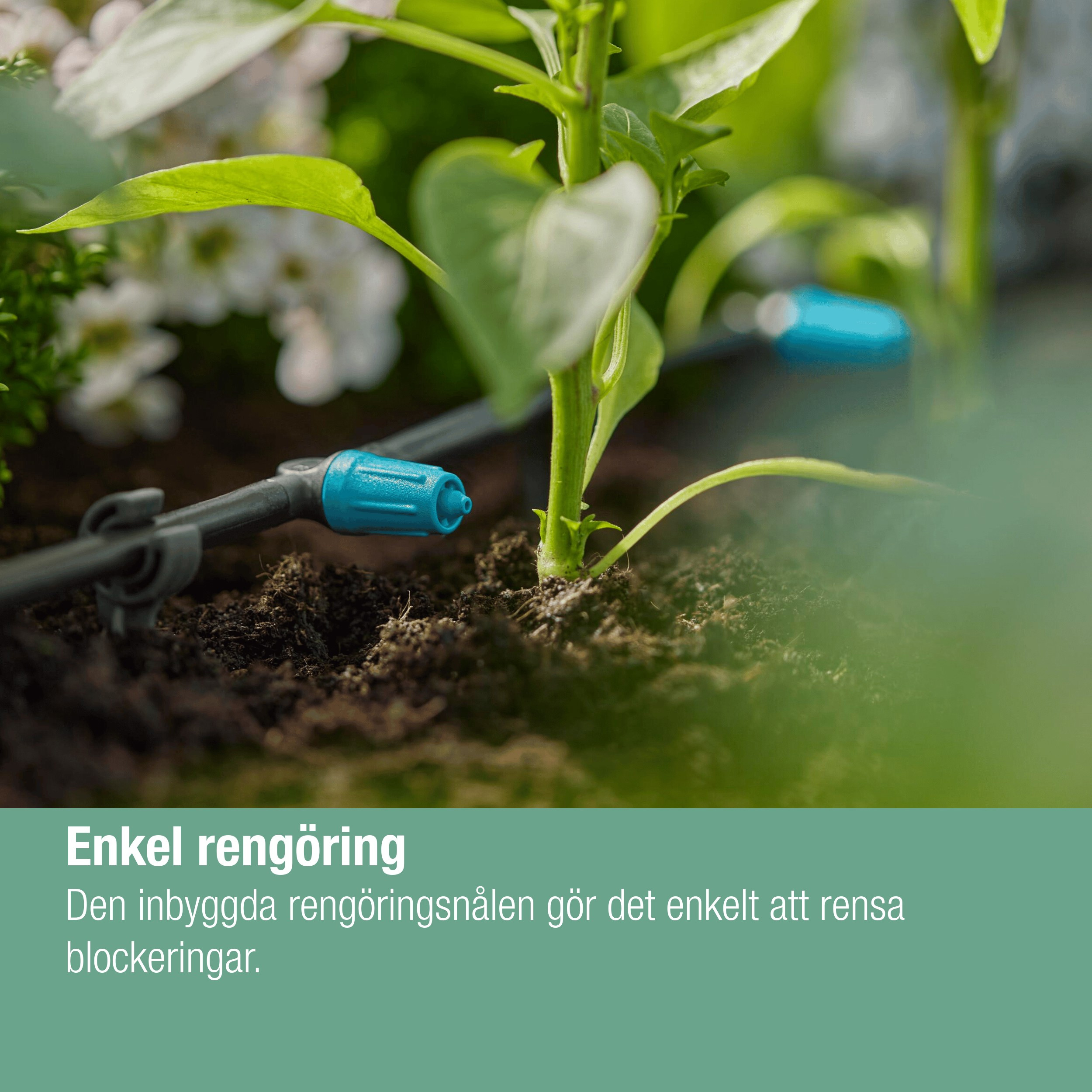 Droppspridare Gardena Micro-Drip Inline Ställbar