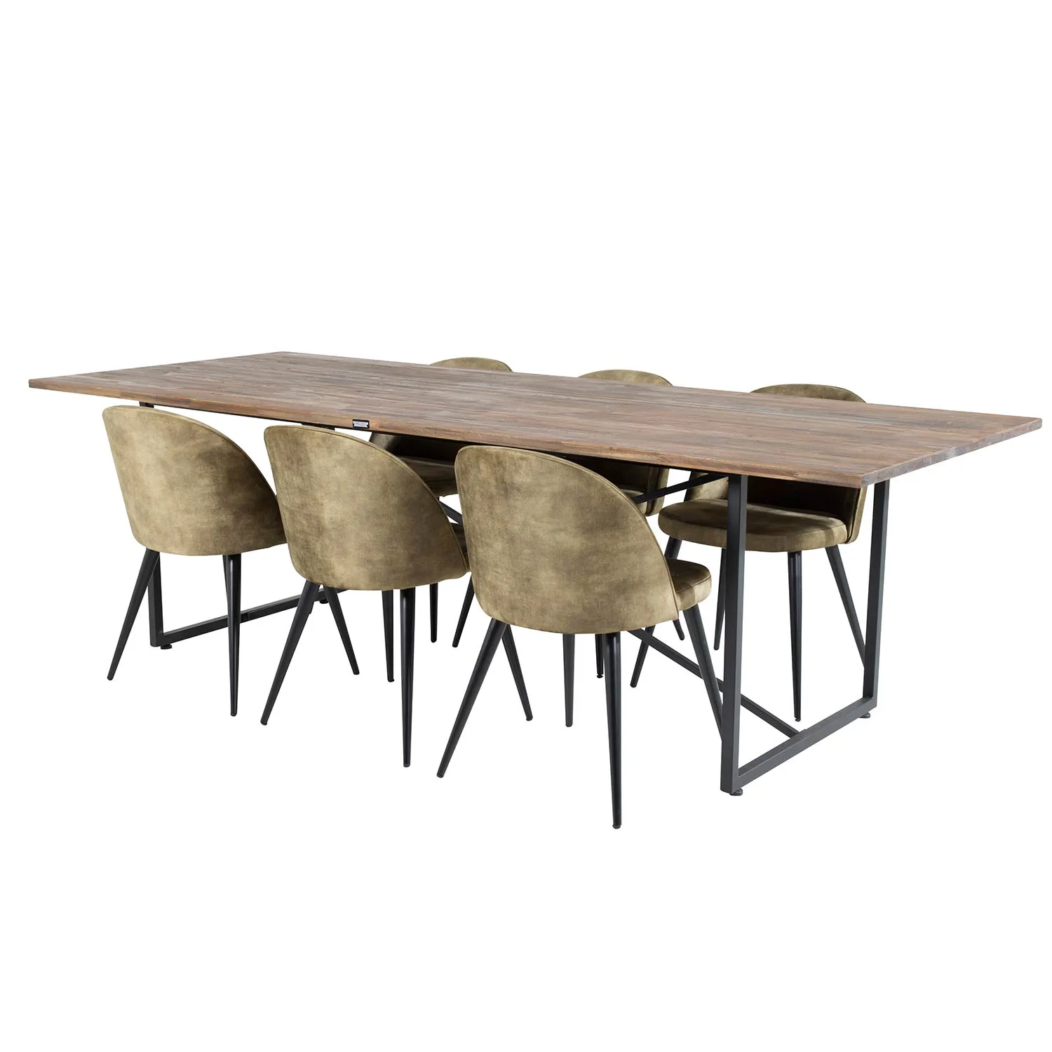 Teak/Grågrön