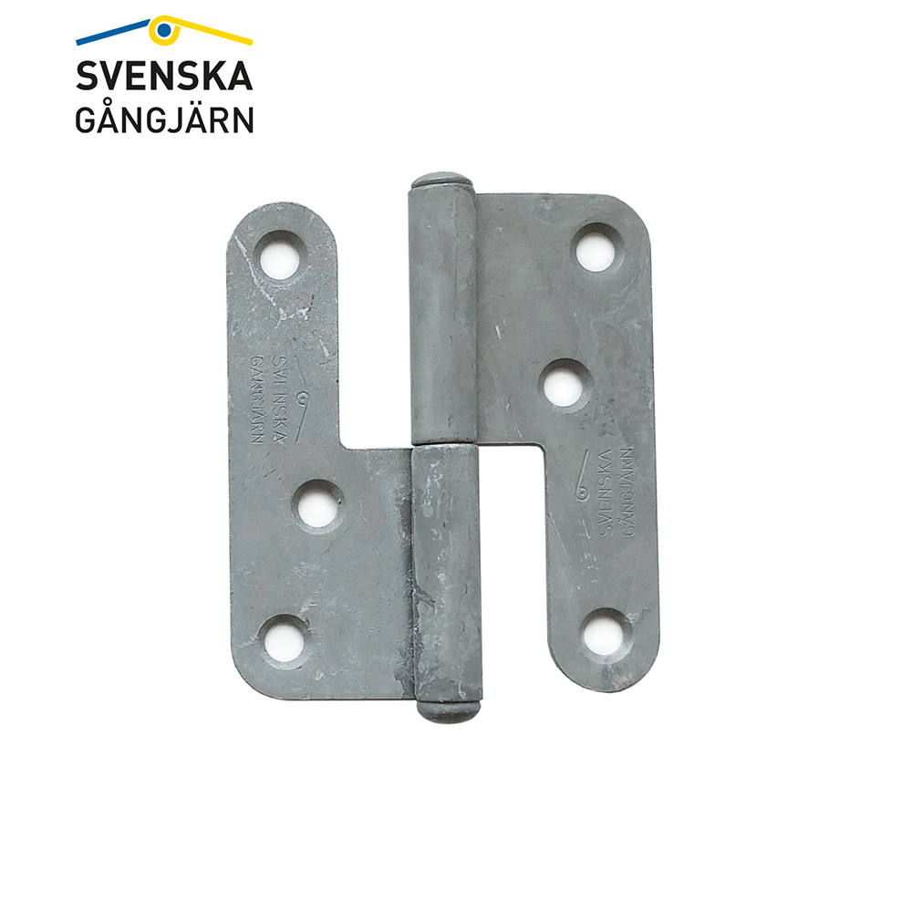 Gångjärn 1222-85 Hö varmförz 100 st/frp Höger, Varmförzinkat, Standard knopp