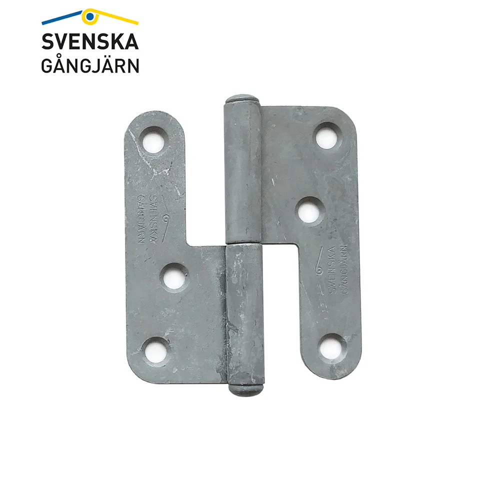 Gångjärn 1222-85 Hö varmförz 100 st/frp Höger, Varmförzinkat, Standard knopp