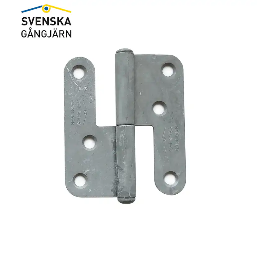 Gångjärn 1222-85 Hö varmförz 100 st/frp Höger, Varmförzinkat, Standard knopp