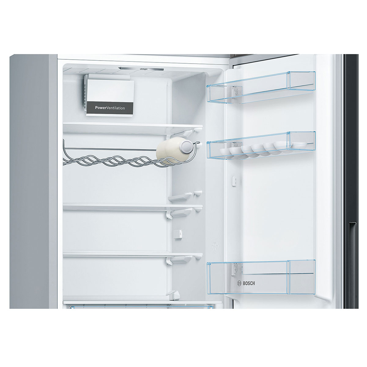 Fristående Kyl/Frys Bosch KGV36VBEAS Serie 4 Svart med LowFrost-teknik