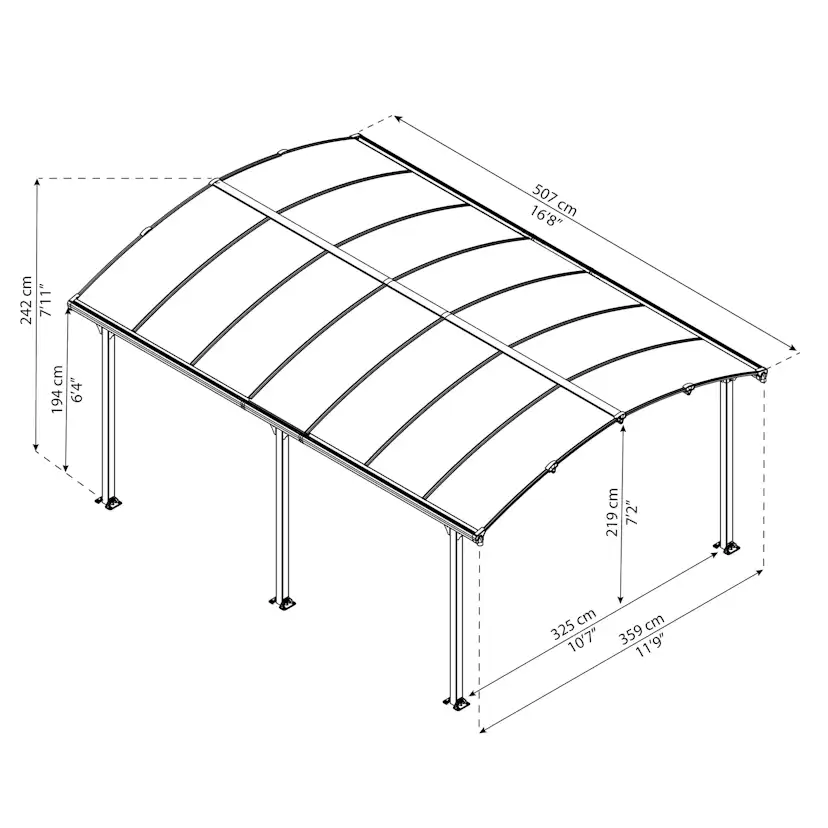 Carport Canopia by Palram Arcadia 5000