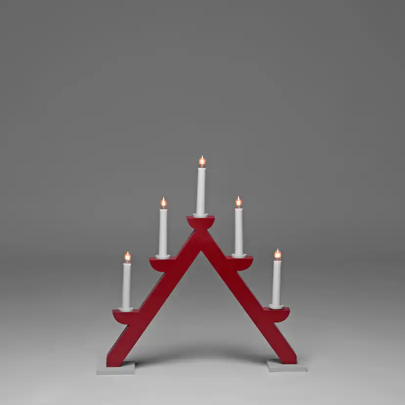 Adventsljusstake Gnosjö Konstsmide 5L Trä