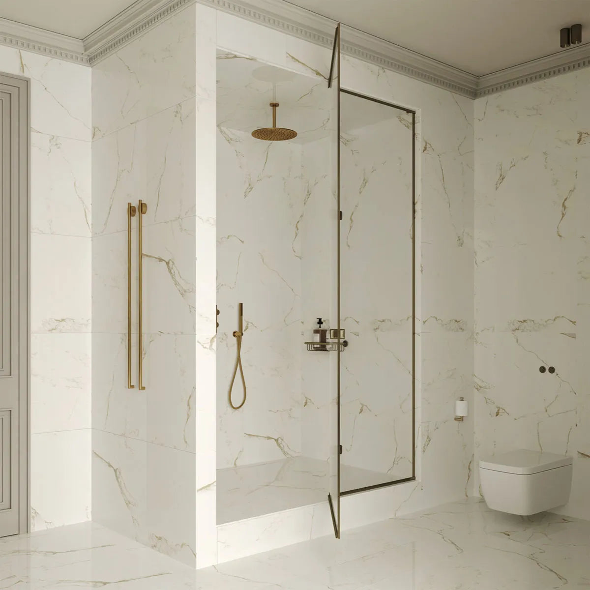 Klinker Tenfors Carrara Gold Marmor Blank 60x60