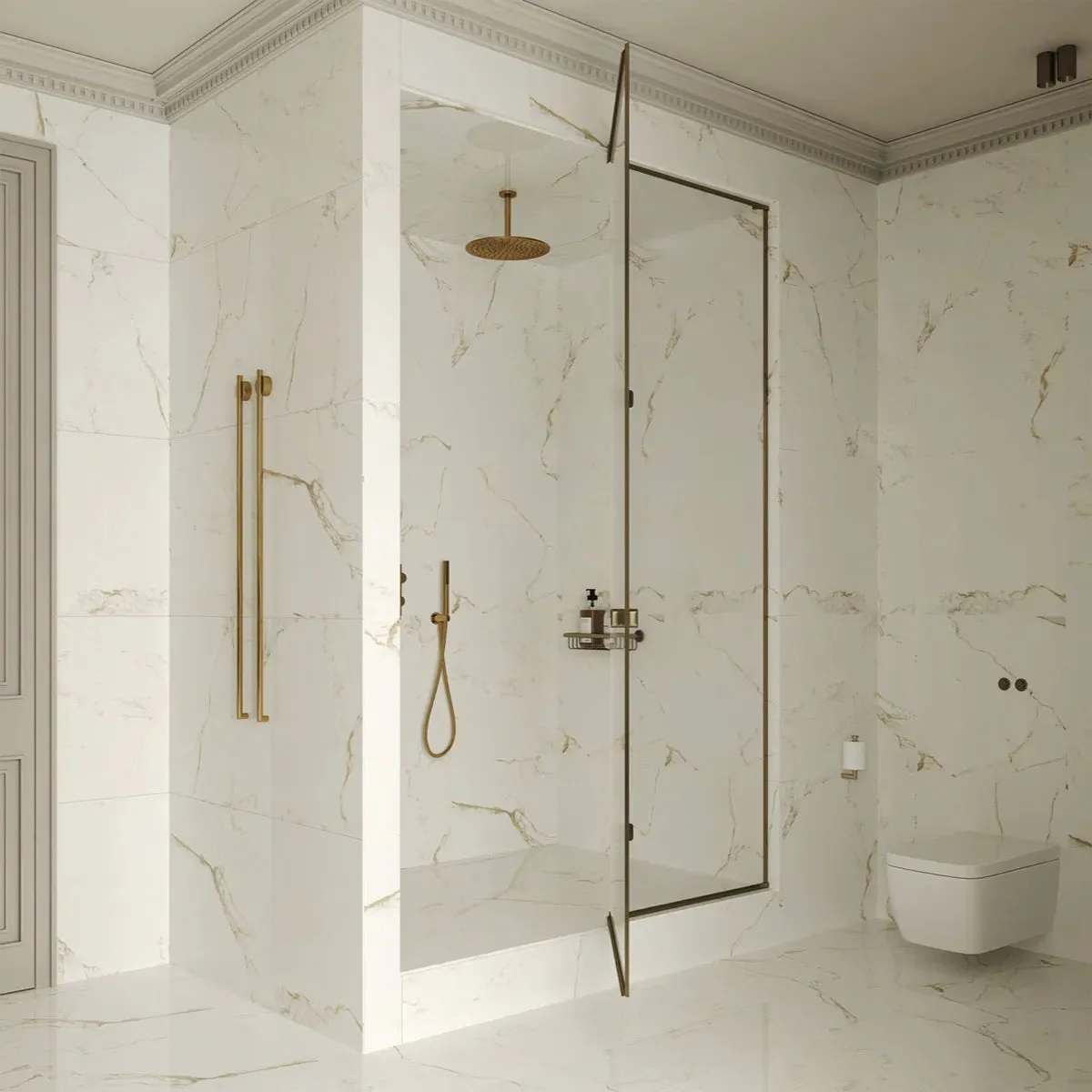 Klinker Tenfors Carrara Gold Marmor Blank 60x60