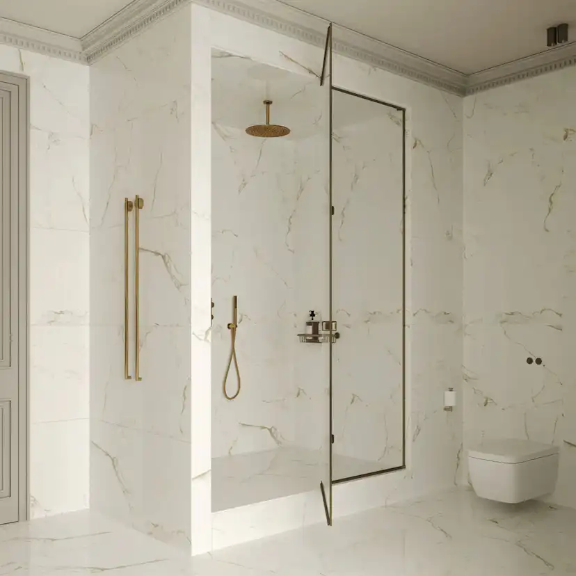 Klinker Tenfors Carrara Gold Marmor Blank 60x60