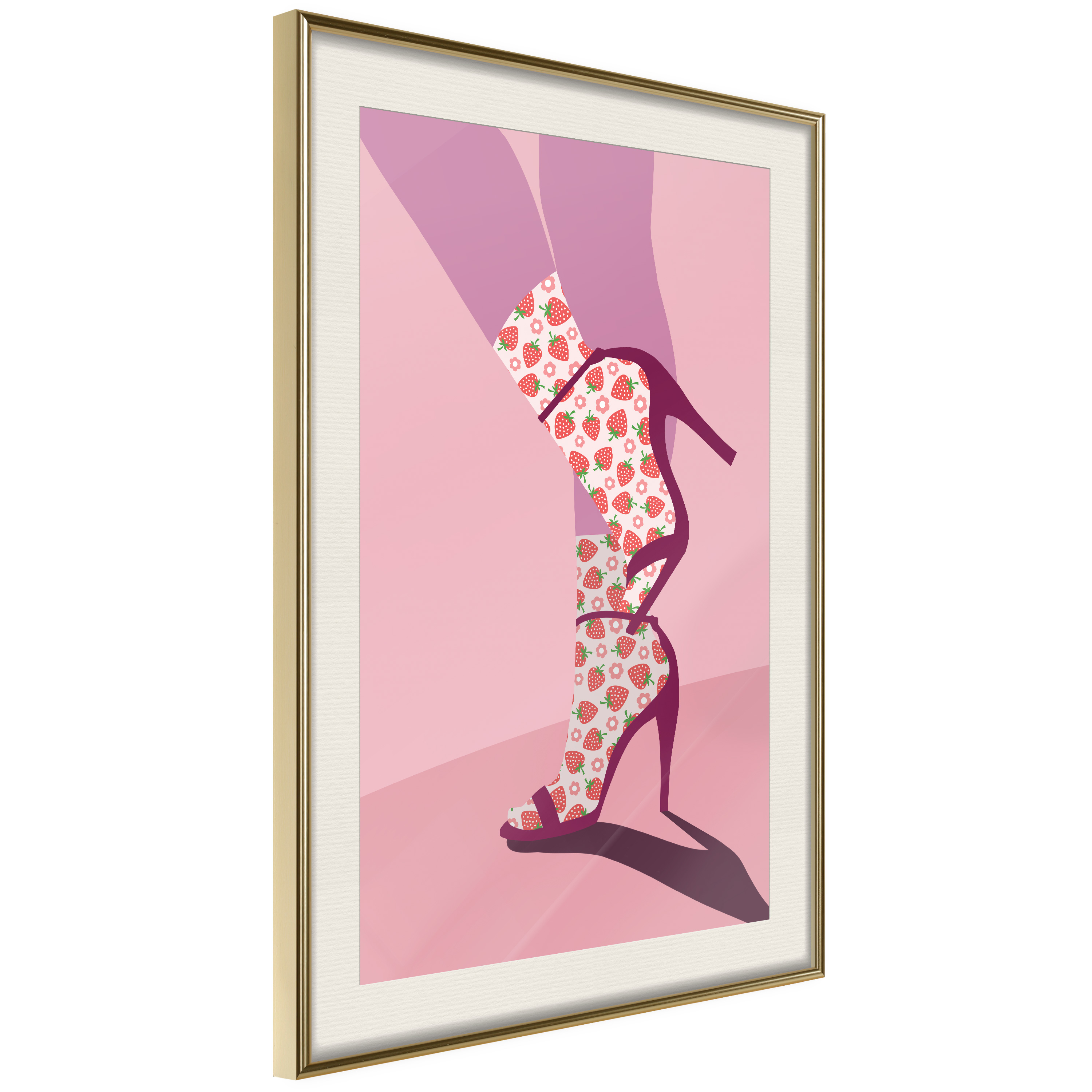 Poster Artgeist Affisch Strawberry Socks