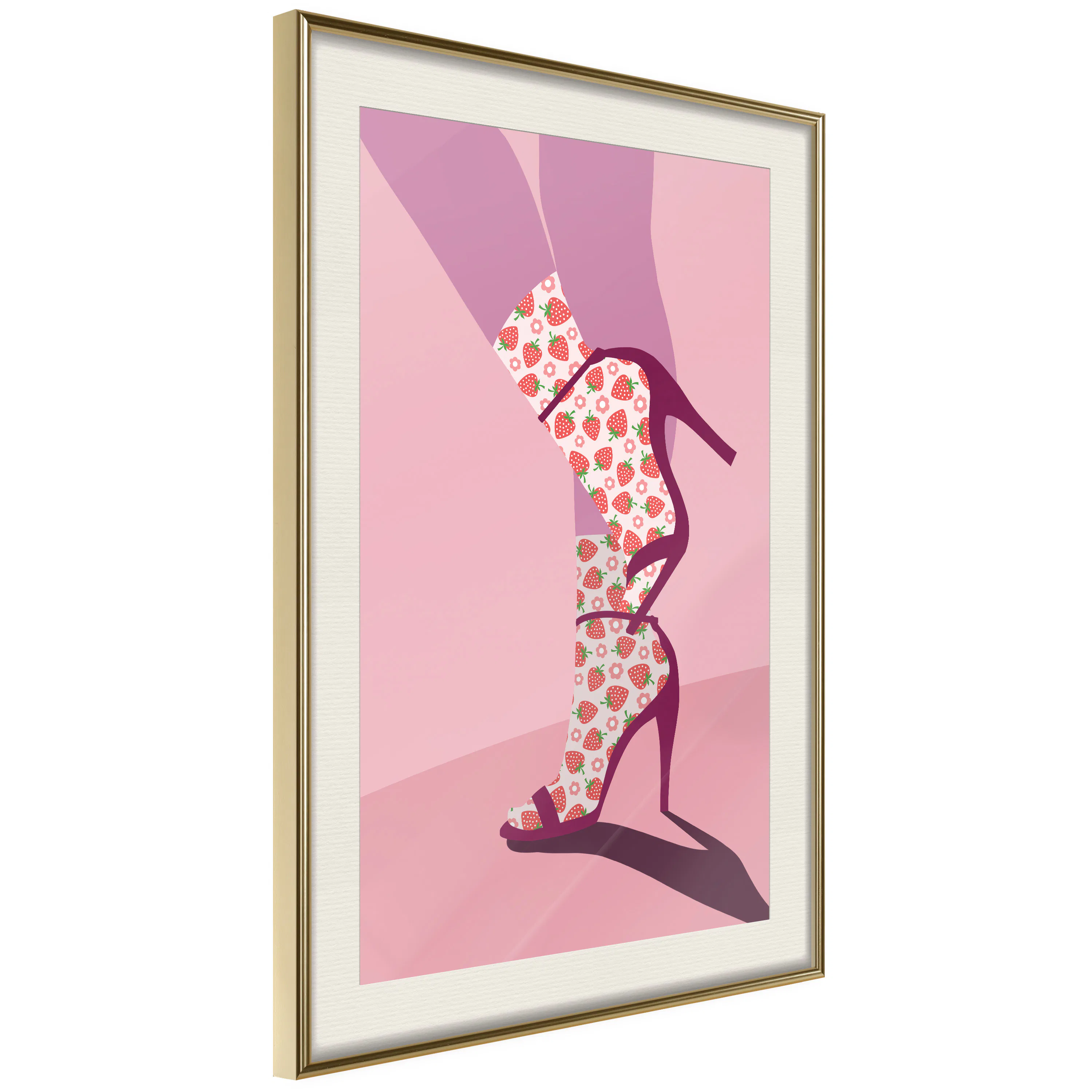 Poster Artgeist Affisch Strawberry Socks