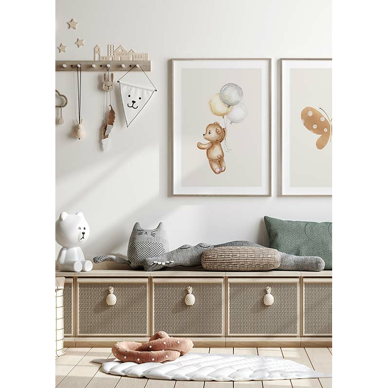Poster Gallerix Teddy With Balloons