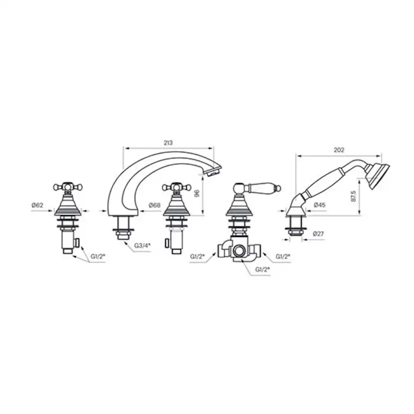 Sargblandare Tapwell Classic FBLV 040 Krom