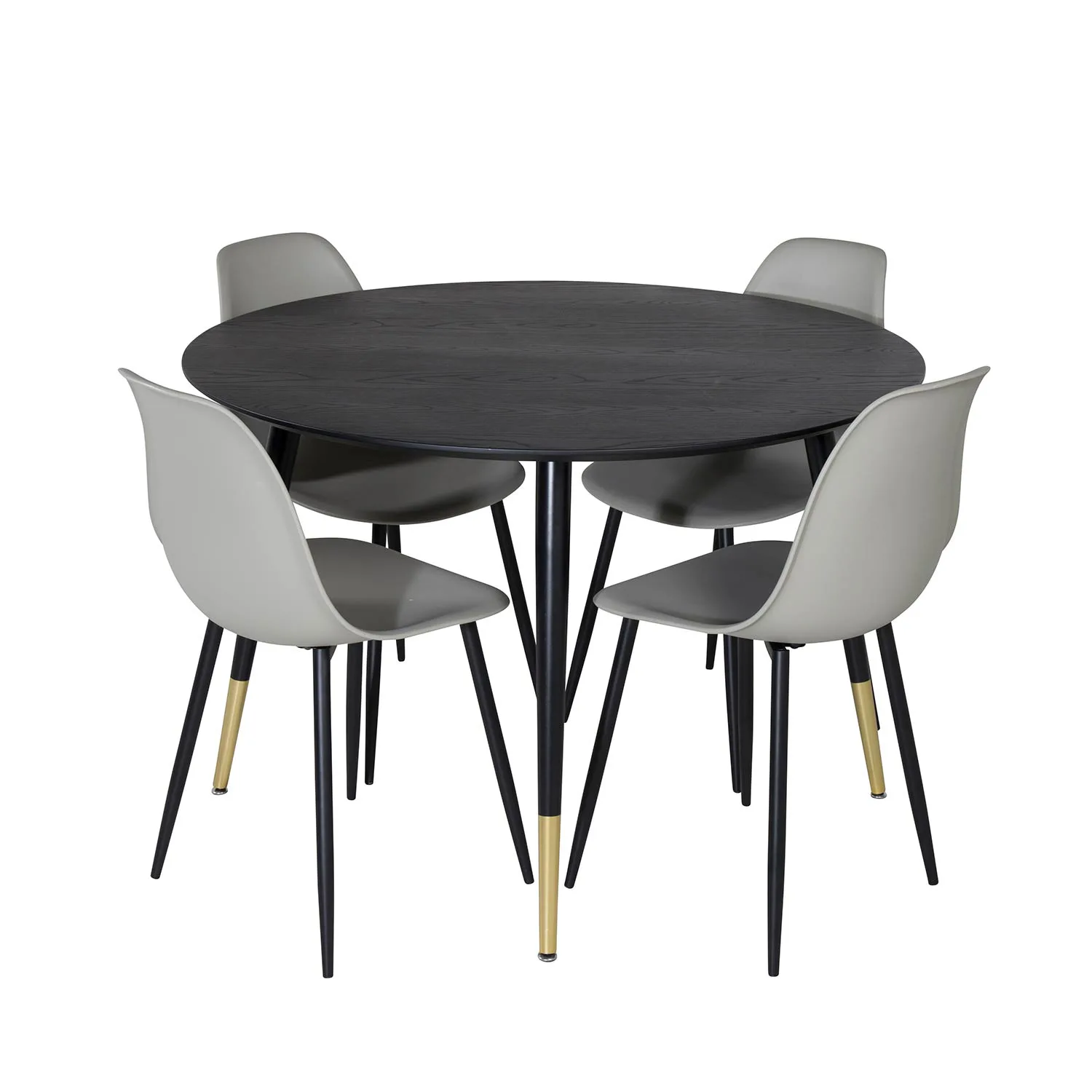 Matgrupp Venture Home Dipp Ø115 cm med 4 Polar Plast Stolar