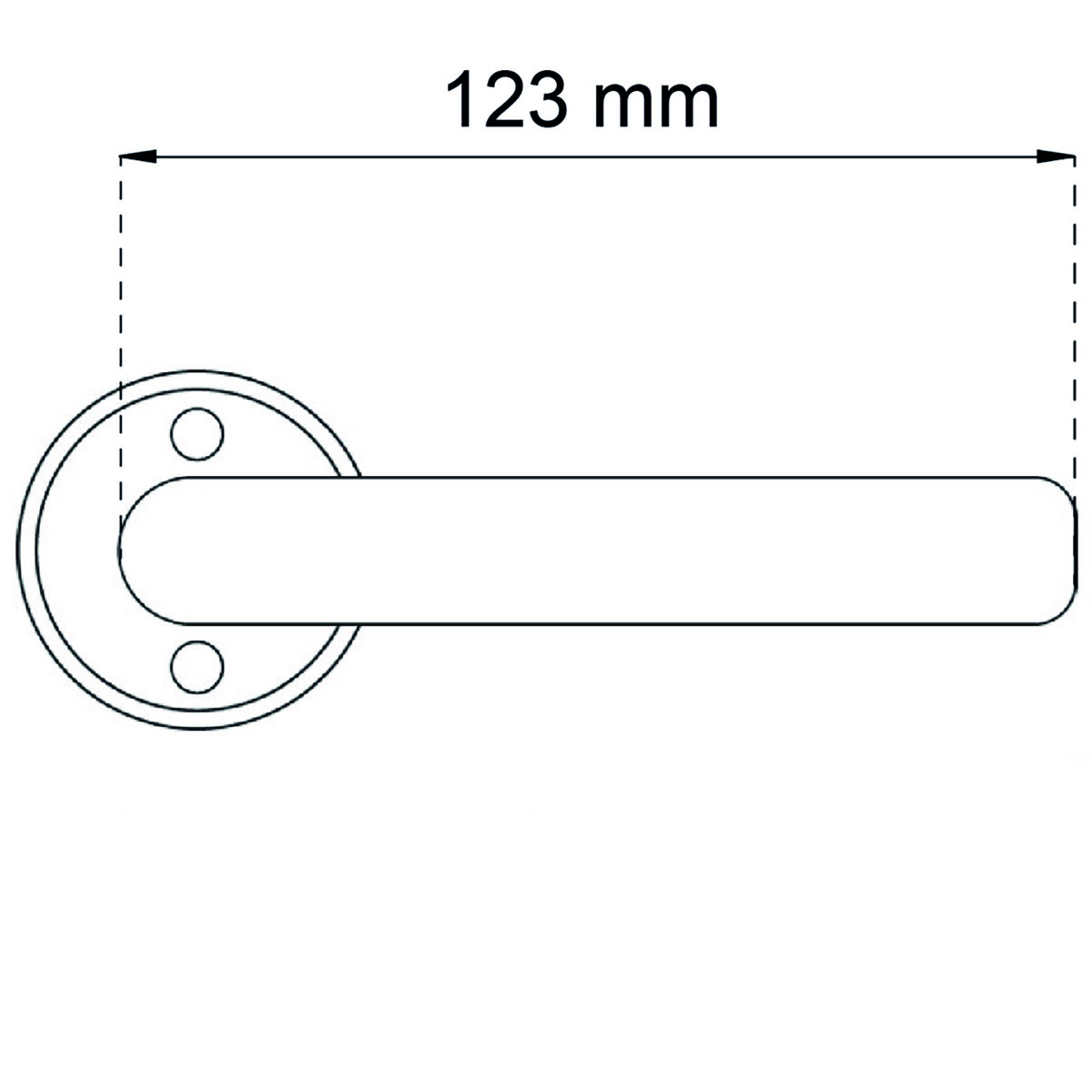 Ytterdörrhandtag Habo Monza Polerat Rostfritt