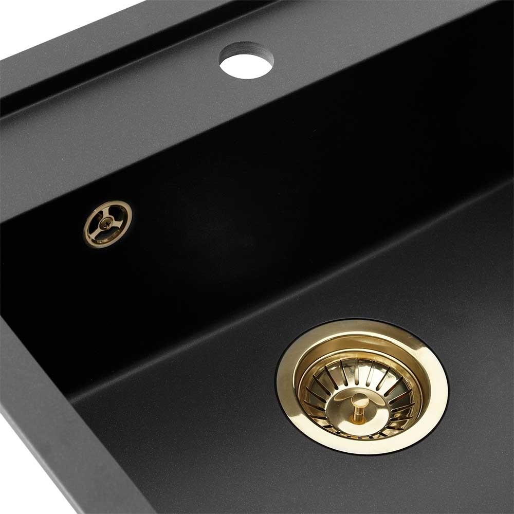 Diskho Lavabo Jupiter 60 Mattsvart/Mässing Mattsvart/Mässing