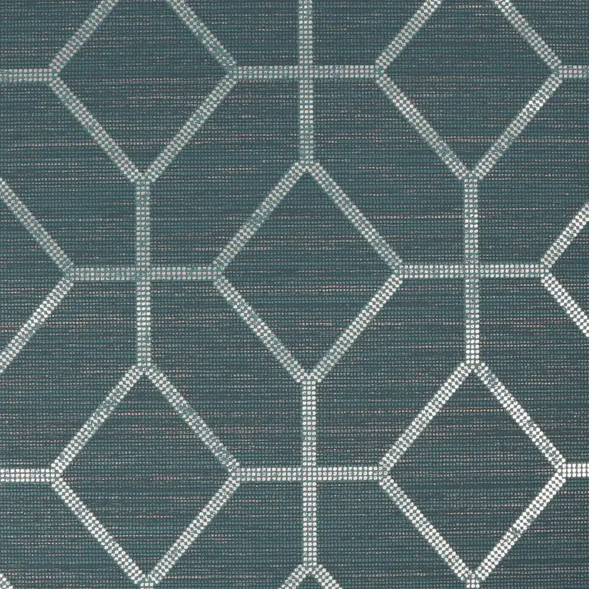 Tapet Boutique Asscher Geometrisk Teal