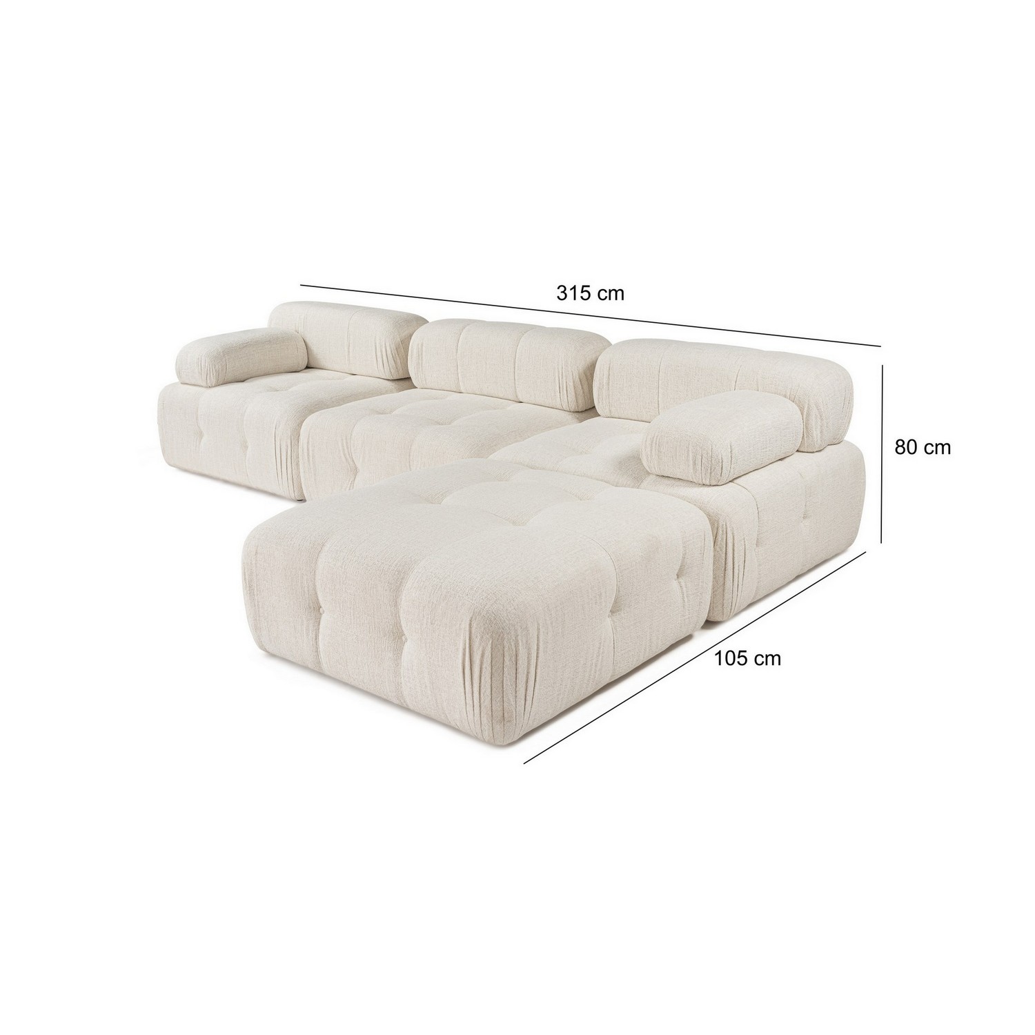 Divansoffa Andrarum Bengul Bubblig 3-sits