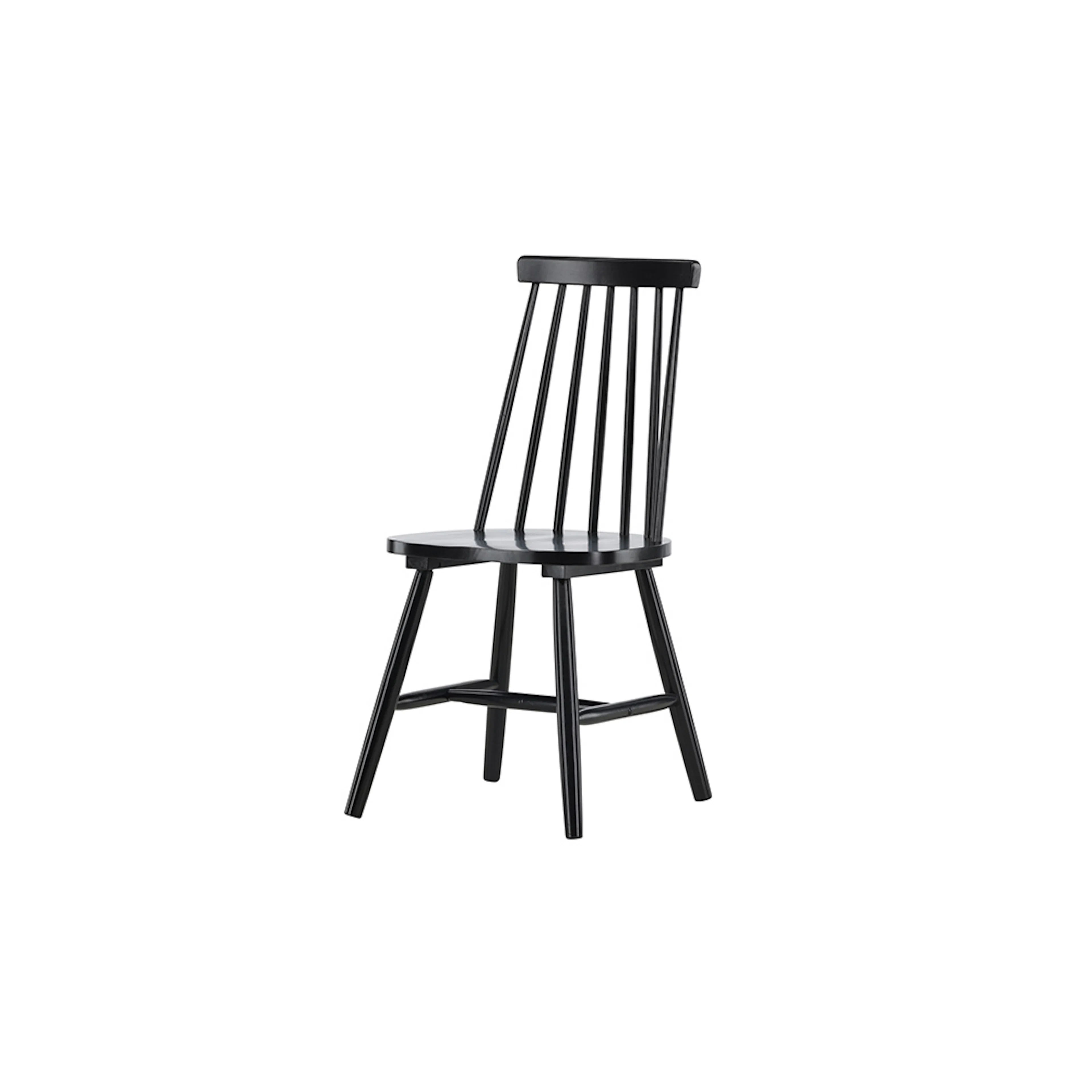 Lönneberga Dining Chair - Black / Black SOLID RUBBER WOOD Svart