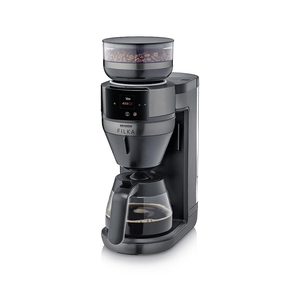Helautomatisk filterkaffebryggare FILKA 2.0 med glaskanna KA 4854 Dark Inox