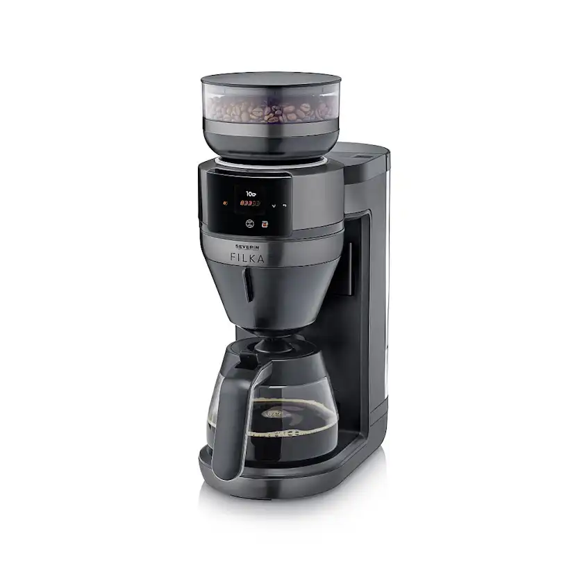 Helautomatisk filterkaffebryggare FILKA 2.0 med glaskanna KA 4854 Dark Inox