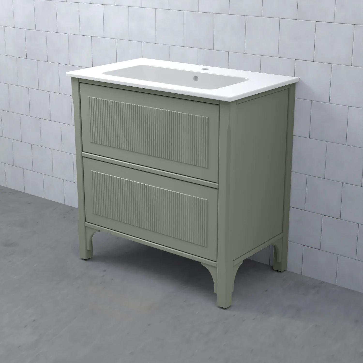 SAGA Kommod 80/49 Harv Mossgrön BxHXD: 800x830x470 mm, Harv Mossgrön