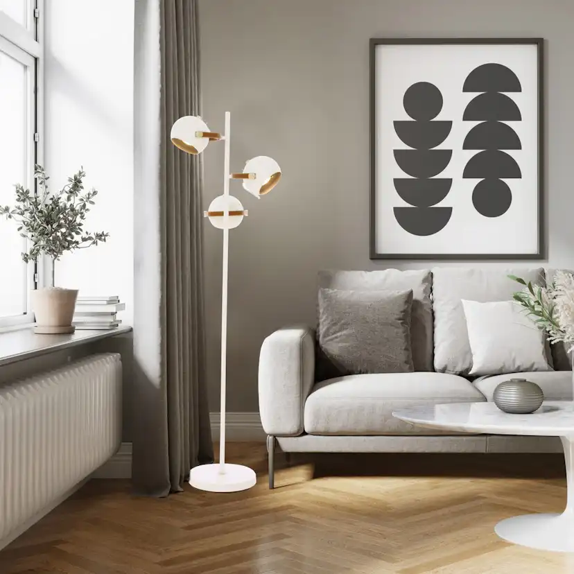 Golvlampa Aneta Bow 3-armad