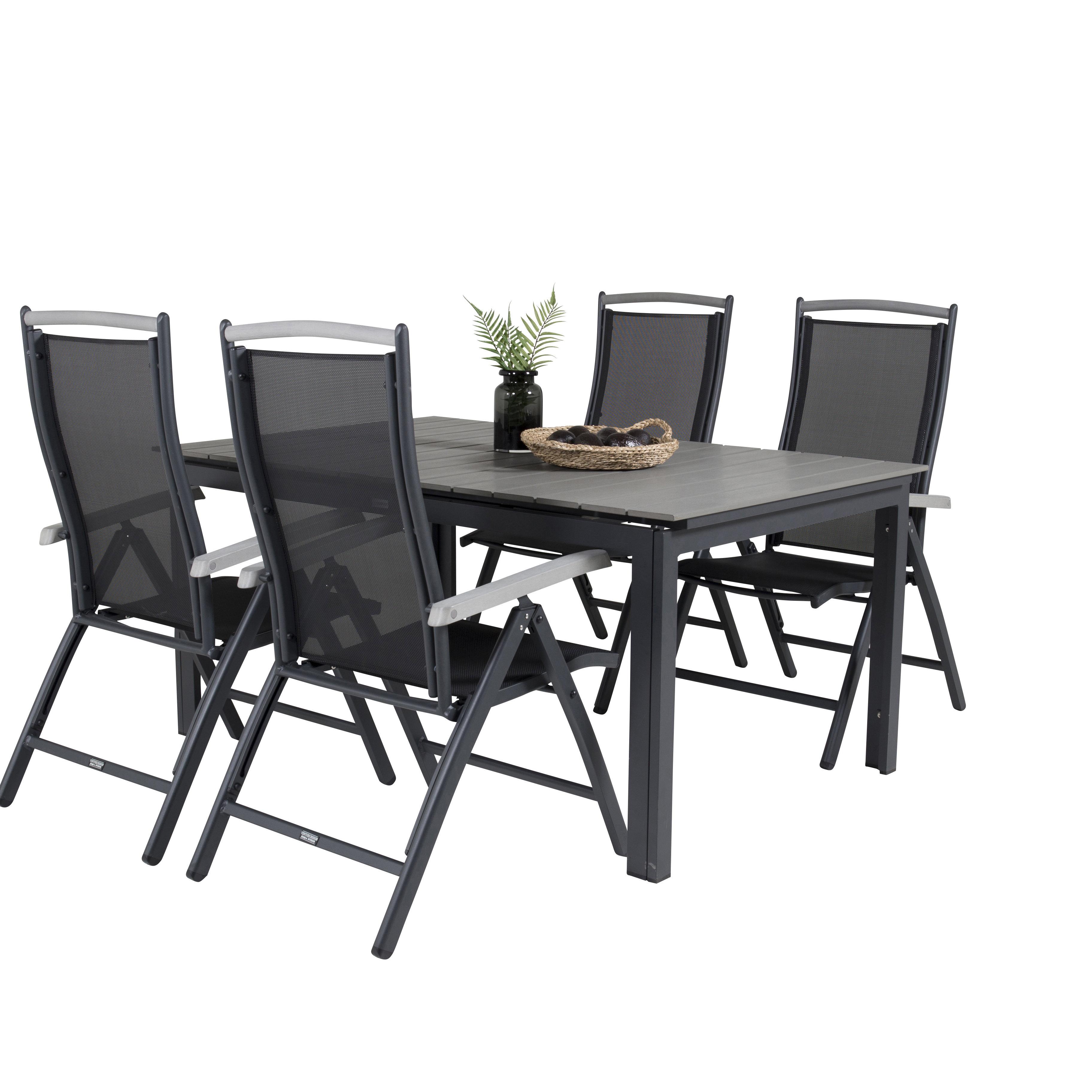 Matgrupp Venture Home Lova 160/240 med 4 Aleyna Stolar