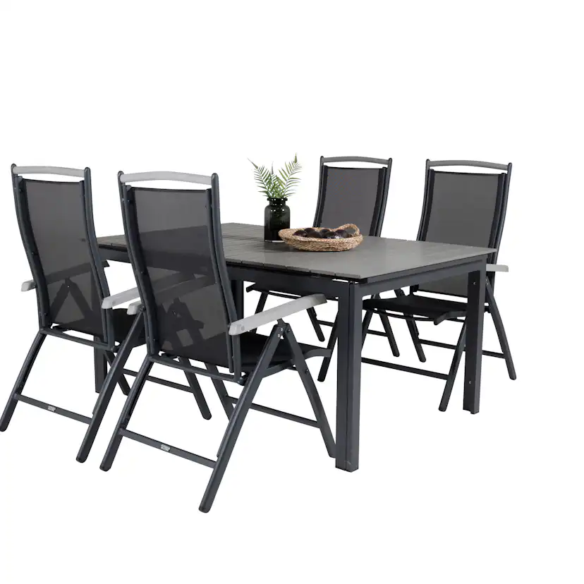 Matgrupp Venture Home Lova 160/240 med 4 Aleyna Stolar