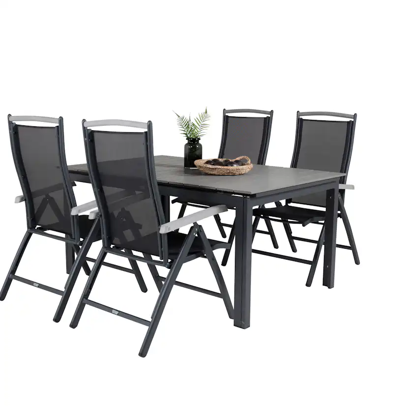 Matgrupp Venture Home Lova 160/240 med 4 Aleyna Stolar