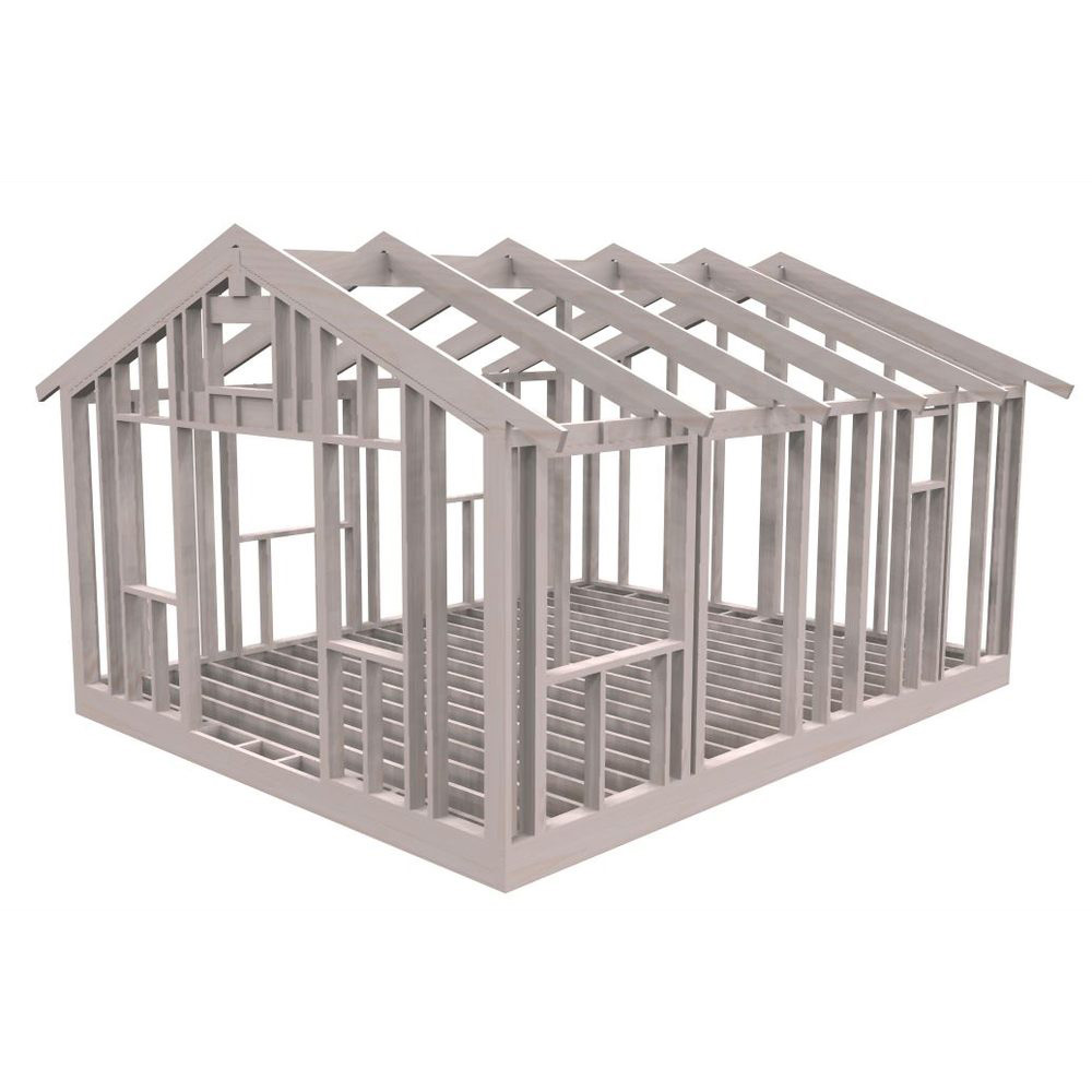 Attefallsstomme Byggstommar 22 grader 6000x4766 mm Färdiga Sektioner