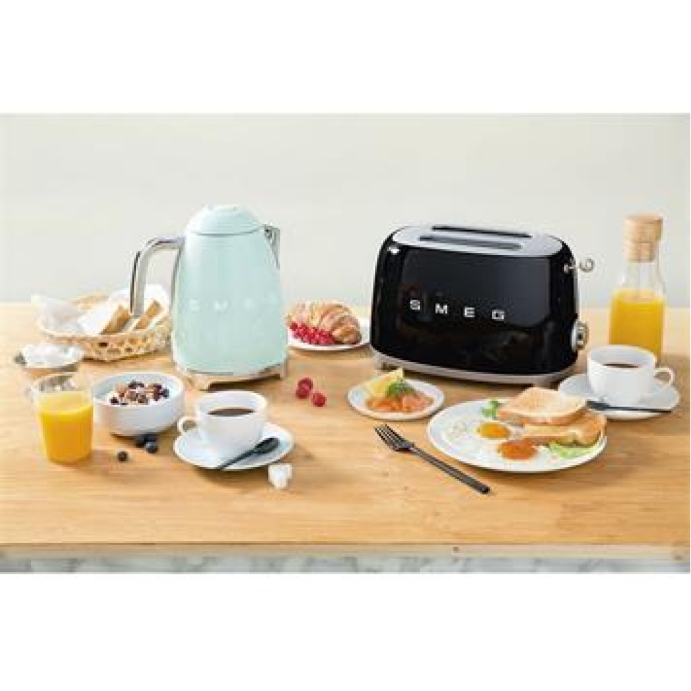 Vattenkokare Smeg KLF03BLEU Retro Svart med Rostfritt Stål