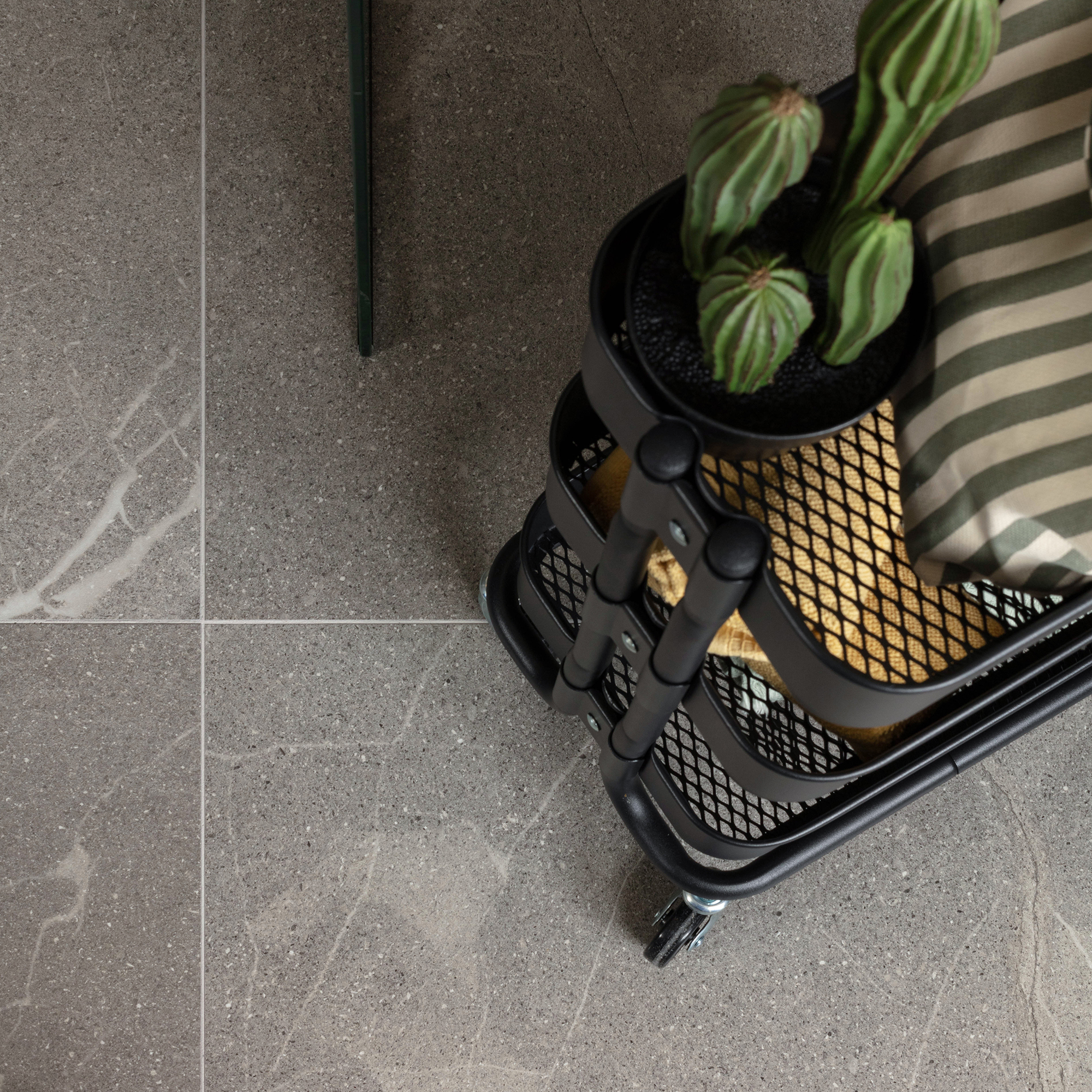 Klinker Coem Ceramiche Mea Lapis Grigio Grå Scuro 60x60 cm
