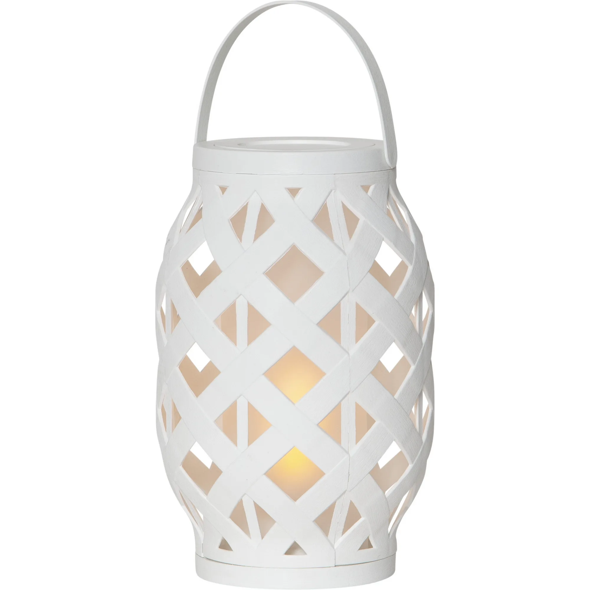 Lykta Flame lantern Vit, 230 mm