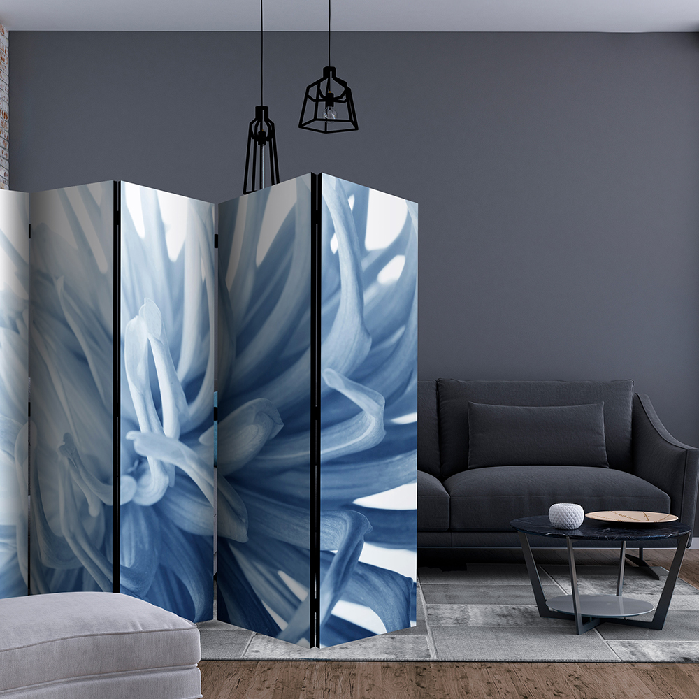Rumsavdelare Skärmvägg Arkiio Flower Blue Dahlia II 225x172 cm