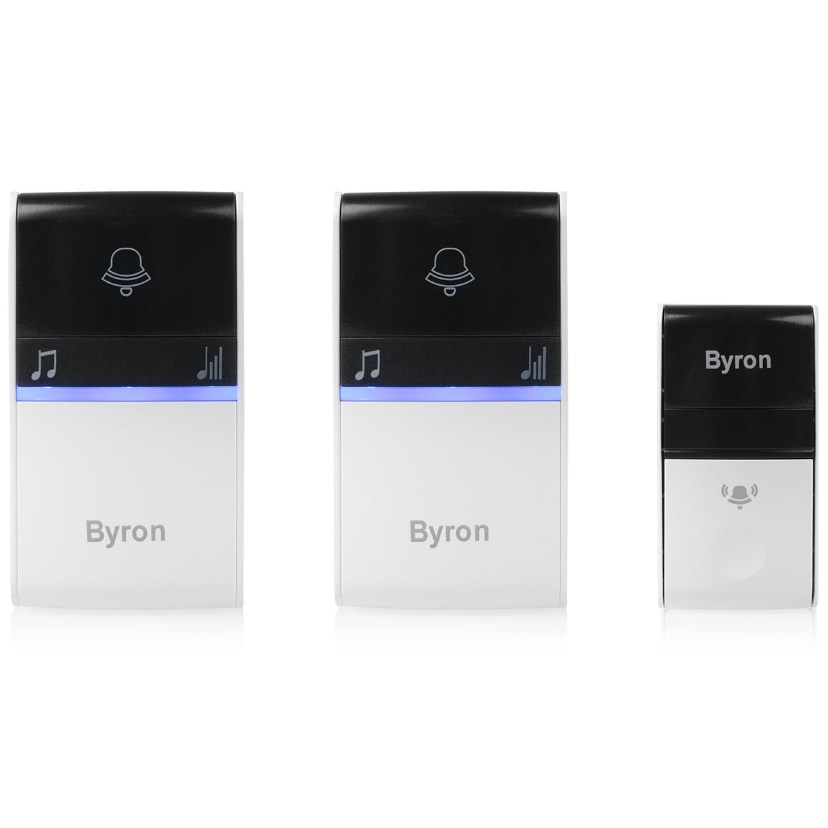 Trådlös Dörrklocka Byron Kinetic Ej batteri X2 Mottag