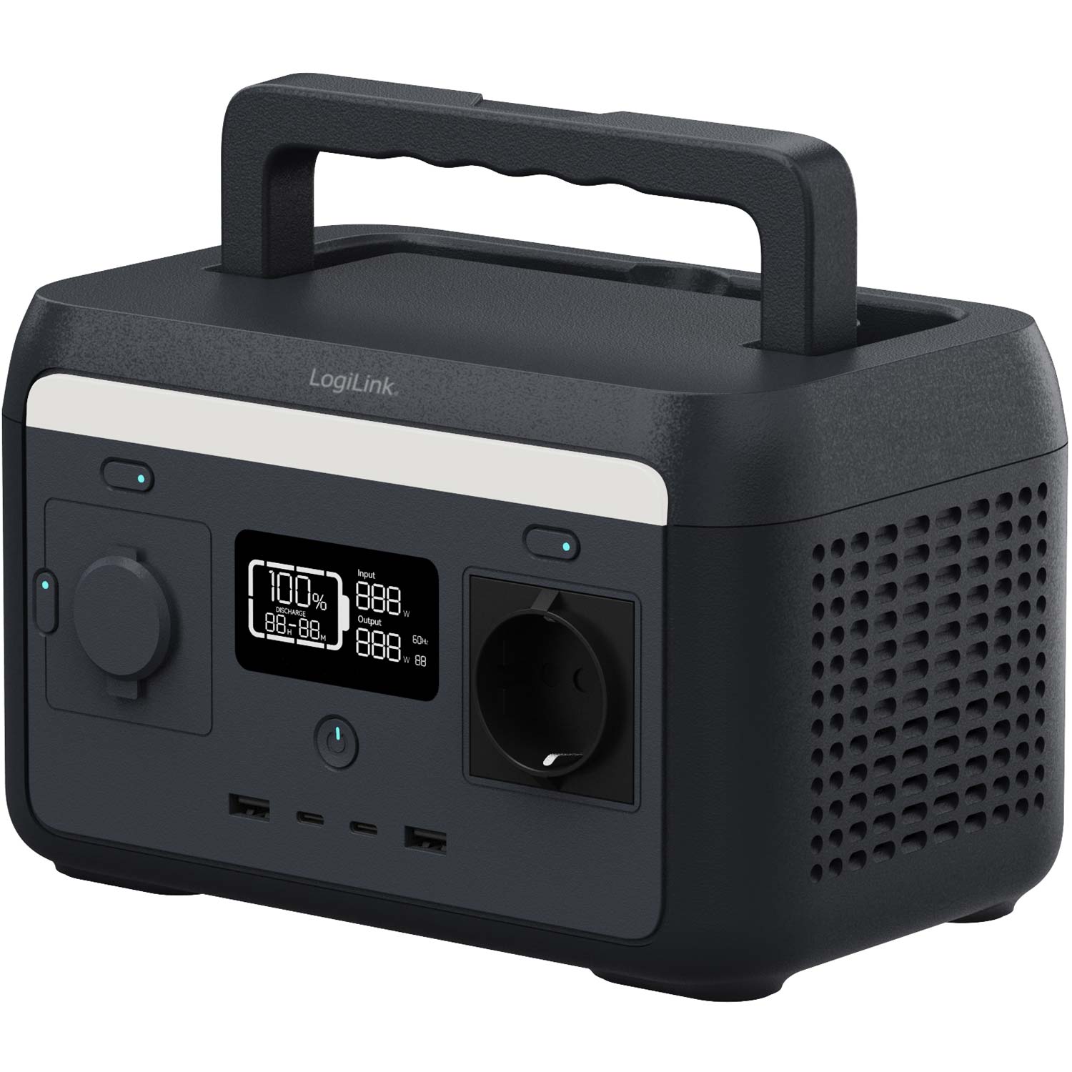 Portabel Kraftstation LogiLink 300W 204,8 Wh