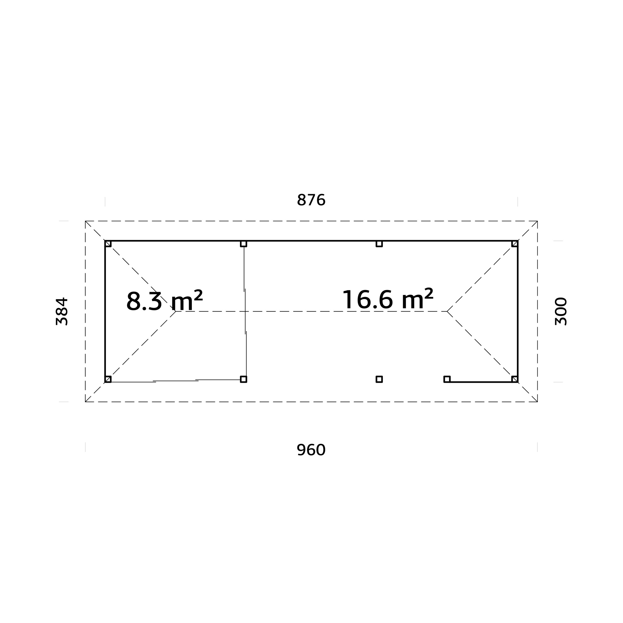 Uterum Palmako Bianca 24,9 m2 Set 515 Slide Plus