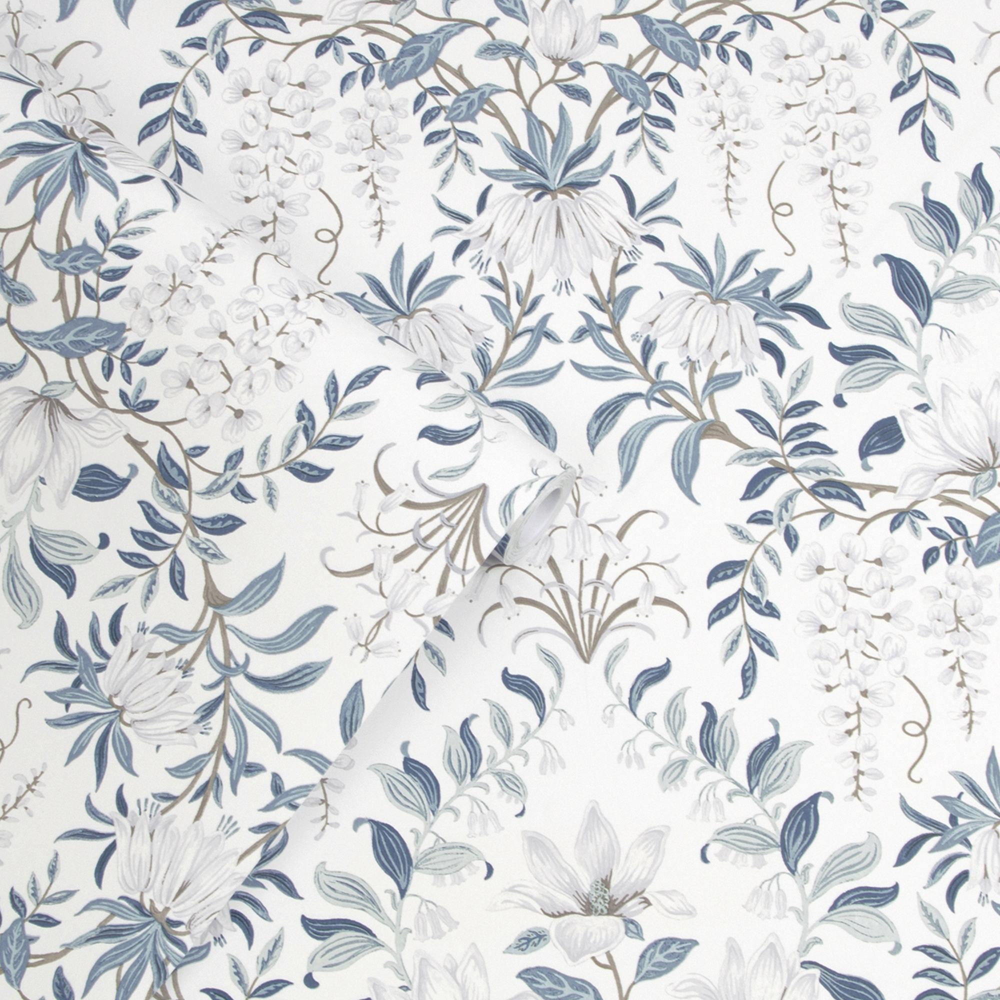 Tapet Laura Ashley Parterre Off Vit& Seaspray