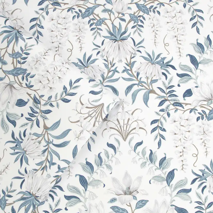 Tapet Laura Ashley Parterre Off Vit& Seaspray