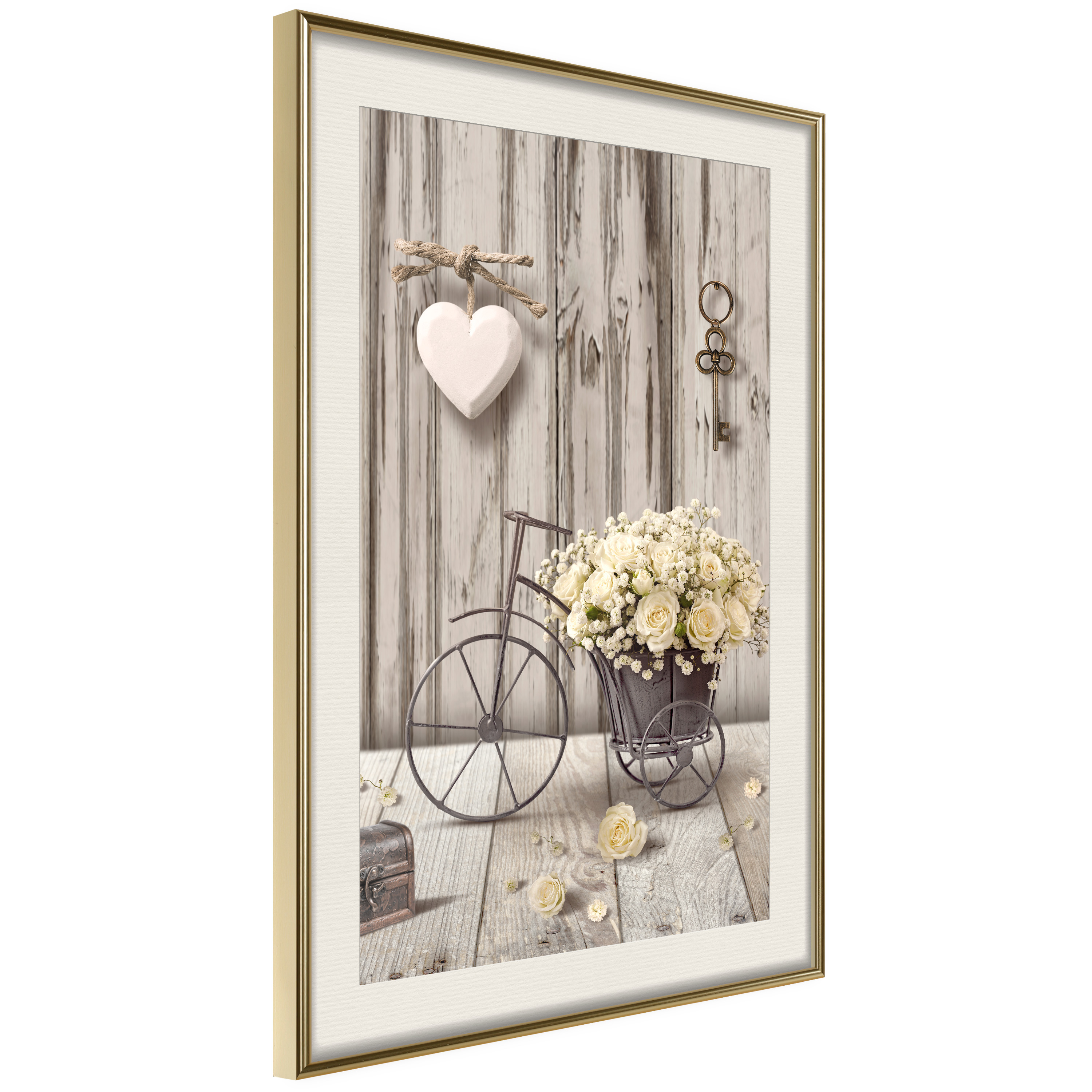 Affisch - Secret Bouquet [Poster] 20x30 Guld ram med passepartout, 20x30 cm