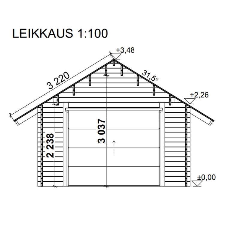 Garage LP Garden AT22L (22 m²)