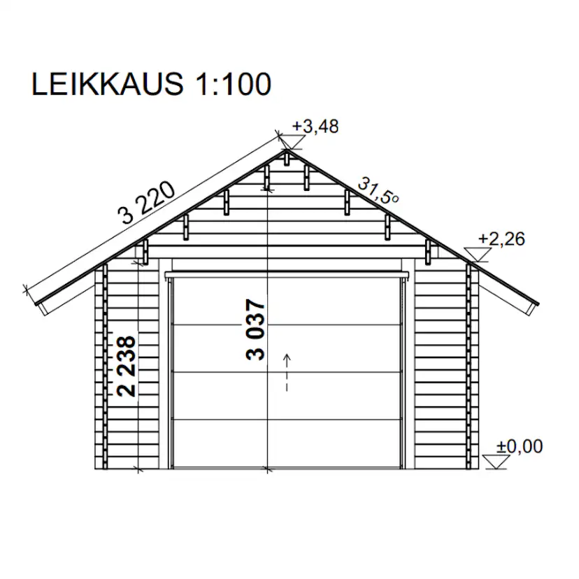 Garage LP Garden AT22L (22 m²)